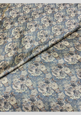 44" embroided silk prints