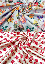 44" cotton muslin prints
