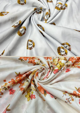 44" cotton muslin prints