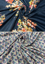 44" cotton muslin prints