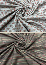 44" cotton muslin prints
