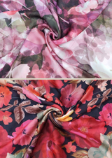 44" satin georgette prints