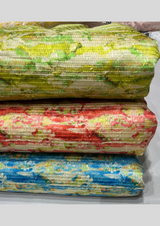 44" embroided silk prints