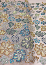 54” pure organza embridoeries