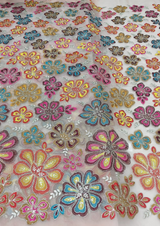 54” pure organza embridoeries
