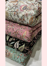44" georgette embroideries
