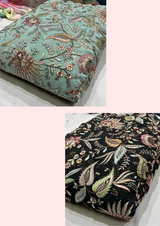 44" georgette embroideries