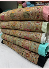 44" georgette embroideries