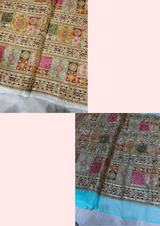 44" georgette embroideries
