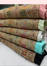 44" georgette embroideries