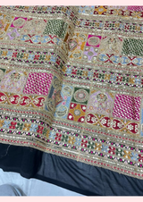 44" georgette embroideries