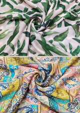 44" satin georgette prints