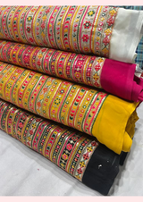 44" georgette embroideries