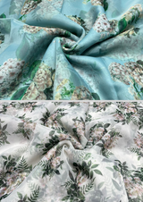 44" organza digital prints