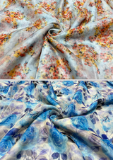44" organza digital prints