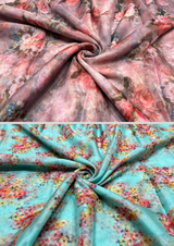44" organza digital prints