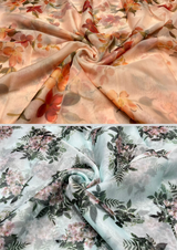 44" organza digital prints