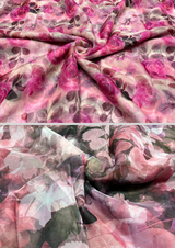 44" organza digital prints