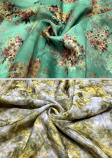 44" organza digital prints