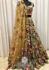 44" georgette embroideries