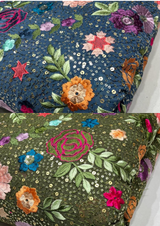 44" georgette embroideries