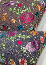 44" georgette embroideries