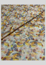 44" embroided silk prints
