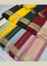54" georgette embroideries