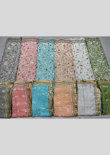 54" pure georgette embroideries