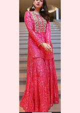 44" satin georgette prints