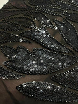 44" georgette sequin
