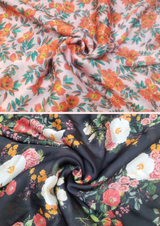 44" satin georgette prints