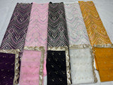 54" georgette embroideries