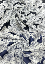 44" satin georgette prints