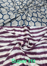 44" satin georgette prints
