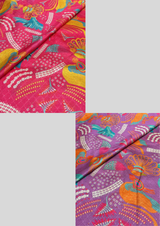 44" embroided silk prints