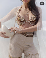 60" nett lace+ embroidery