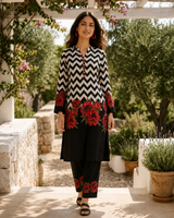 Satin georgette digital print