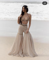 60" nett lace+ embroidery