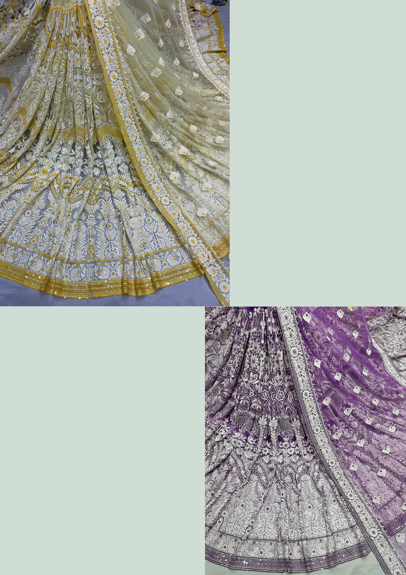 54" nett thread and sequin