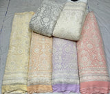 54” pure georgette embroideries