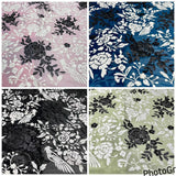44" georgette thread + sequin
