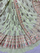 54" georgette embroideries