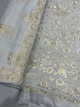 54" pure georgette embroideries