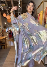 Organza marble print