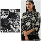 44" georgette thread + sequin