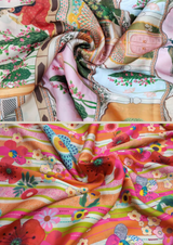 44" satin georgette prints