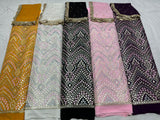 54" georgette embroideries