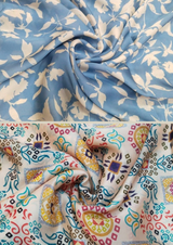 44" satin georgette prints