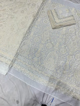 54” pure georgette embroideries